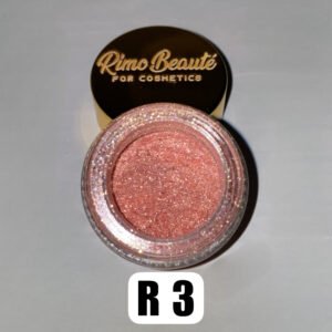 glitter golden peach glow