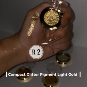 r2 light gold glitter pigment compact
